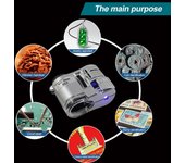 1 Uds 60X lupa de mano Mini microscopio de bolsillo lupa Detector de moneda lupa de joyería blanco