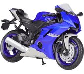 pozo 1:Vehículos de fundición a presión Yamaha 2020 YZF R6, escala 18, pasatiempos coleccionables, juguetes modelo de motocicleta 1/18-11.4x6.6x4.6cm azul