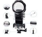 Estuche de buceo para cámara de vídeo 360° X3, protección subacuática profesional, cubierta impermeable Black Frame