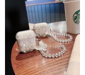 Funda con mariposas brillantes para AirPods Pro 2: funda protectora para auriculares Bluetooth de Apple de segunda generación airpods 3 blanco