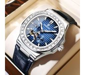 NUEVO DISEÑO Relojes Automáticos para Hombre Reloj de Pulsera Mecánico de 40 mm Reloj Deportivo de Cuero Impermeable de Primeras Marcas para Hombre