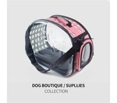 Bolso de hombro para mascotas, transportador para gatos, bolso de viaje al aire libre, transpirable, cápsula para cachorros y gatitos, bolso con correa para el hombro portátil transparente S 2.5kg color rosa