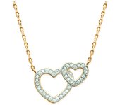 Les Trésors De Lily [M3738] - Collar chapado en oro 'Love' oro blanco - 20x12 mm oro