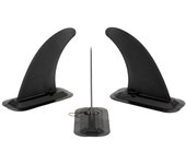 Aleta Integral de seguimiento de Skeg para Kayak, color negro, de gran tamaño, para canoa y barco, 1 ud.