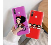 Funda TPU Mafalda para iPhone XR 7 8 14 15 11 12 13 X XS Pro Max Xiaomi Redmi 13C Note 9 Samsung A22 S23 S24 Ultra Plus VIVO Samsung Note 20 aero