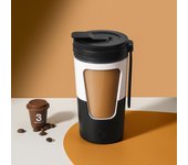 Taza mezcladora eléctrica recargable por USB, coctelera portátil para proteína en polvo, botella mezcladora, coctelera, coctelera de proteínas, coctelera 430ml azul