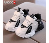 Zapatillas de deporte informales con amortiguación para niños, zapatillas de deporte resistentes al desgaste para niños, zapatos ligeros para niñas, zapatos de bebé con transpirables 21 color rosa