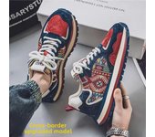 Zapatos deportivos casuales de moda para otoño e invierno para hombre europeos 39 blanco/azul