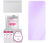 apgo Anti-Blue 9H Hybrid protective glass compatible with Wiko Power U20, flexible nano glass, great replacement for tempered glass, scratch-resistant