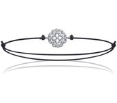 Les Trésors De Lily [J0830] - Bracelet Argent 'Déesse' blanc argenté - 10 mm blanco