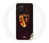 Coque maniacase pour Samsung Galaxy A03 rcl lens orange fond noir