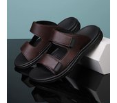 Sandalias de hombre, sandalias de suela blanda que combinan con todo, zapatos de playa antideslizantes, sandalias de moda de verano. 47 negro