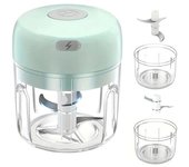 Pelador y cortador de ajo con cuchillas de acero inoxidable, fácil de limpiar, procesador de alimentos manual, cortador de tomates portátil, herramienta de cocina blanco