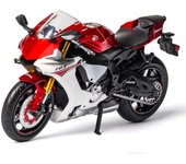 Modelo de motocicleta fundida Yamaha YZF-R1 a escala 1/12, juguete para niños pequeños, colección de regalos para niños y niñas 1/12-17x10cm rojo