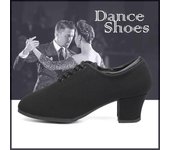Zapatos de baile de salón estándar para mujer, suela de tela Oxford, zapatos de práctica para competición de baile moderno 34 negro