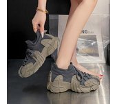 Zapatillas deportivas informales de malla transpirable para exteriores, para senderismo, para mujer, tenis, ligeras, sin cordones, para verano 35 negro