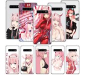 Funda de Zero Two Darling In The Franxx 002 para Samsung Galaxy S20 FE, S10 Plus, S21, S22 Ultra, S10E, S9, S8, S7 Edge, J4 + Fundas Samsung S20 FE
