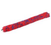 Varilla de limpieza de cuello curvo para saxofón de 11 pulgadas, limpiador de cuello para saxofón, cepillo de limpieza, cepillo para polvo para tubo interior rojo