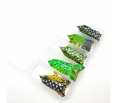 LIXADA 5 Pcs Frog Fishing Lures Kit Soft Bionic Fishing Lure Lifelike Frog Topwater Floating Bait varios colores