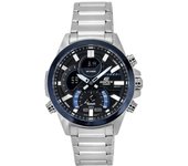 Casio Reloj analógico digital Edifice Smartphone Link de cuarzo con esfera gris ECB-30DB-1A 100 m para hombre