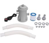 Bomba de Filtro Eléctrica para Piscina para Piscinas Elevadas 330 Galones Bomba de Filtros de Cartucho para Piscina