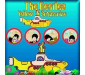 The Beatles Imán para nevera con ojo de buey submarino amarillo One Size negro