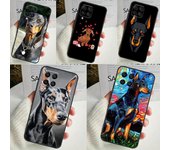 Funda con diseño de perro salchicha dóberman para Samsung Galaxy M55, M15, M13, M33, M53, M20, M30s, M31s, M12, M32, M52, M11, M51, M14, M34 y M54 Samsung M13 4G