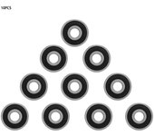 Rodamiento rígido de bolas con sellado de caucho doble 2RS (10 unidades) (12 x 37 x 12 mm(63012rs))