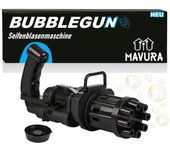 BUBBLEGUN Máquina de burbujas Pistola de burbujas Pistola de burbujas negro