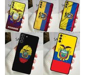 Funda con bandera de Ecuador para Samsung Galaxy S24 Ultra S22 Plus S20 S21 FE S8 S9 S10 Note 10 20 S23 Ultra Galaxy S20 Plus