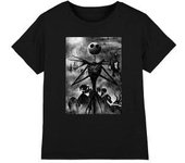 Camiseta infantil con efecto lluvia de Jack Skellington de Pesadilla antes de Navidad 5-6 Years negro