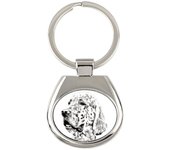 English setter, Lawerack, Laverack - keychain with a dog, keychain with a print, personalized pendant from the Art-Dog brand plata