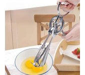 Batidora de huevos de acero inoxidable para cocina, batidora manual, batidora de huevos, espumadora de leche, batidora de huevos, espumadora, herramientas para pasteles