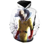 Sudadera con capucha con estampado 3D de One Punch para hombre y mujer, sudadera informal de gran tamaño a la moda, sudaderas con capucha, chándal, abrigos, ropa para niños 6XL