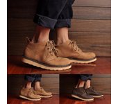 Botas cortas de cuero Botas de hombre Botas retro para herramientas Botas impermeables para mujer Botas casuales de cuero Botas de locomotora Botas Martin británicas 35