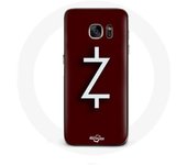 Coque pour Samsung Galaxy S6 Ozark Saison 4 Logo Z Blanc Fond Rouge