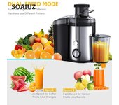 Exprimidor de naranjas eléctrico de 1,5 l y 220 V, licuadora de frutas y verduras de 800 W, exprimidor de limón, máquina exprimidora multifunción, electrodomésticos de cocina EU