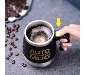 Taza magnética auto agitadora automática, taza mezcladora de café y leche creativa de acero inoxidable, batidora inteligente perezosa, taza térmica Self-mixing cup blanco