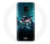 Coque pour Samsung Galaxy A8 Plus Demon Slayer Manga Tanjiro et Nezuko