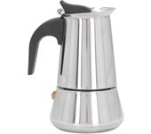 Cafetera de cocina de goteo de gran capacidad de acero inoxidable Moka Pot para el hogar 2 tazas 100 ml L