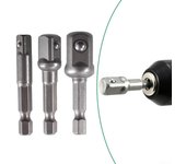 Juego de brocas con vástago hexagonal y adaptador de extensión B