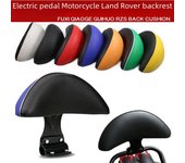 Respaldo de cojín para asiento de motocicleta y scooter eléctrico para Hercules Bobcat BWS 133S White backrest cover
