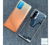 Batería trasera completa para Xiaomi Redmi Note 10 PRO MAX, marco medio trasero con botón de volumen, cristal de cámara note 10 pro black