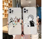 Funda Haikyuu de voleibol escolar Hinata Kageyama Tobio para iPhone 11 13 Pro 12 XR X XS MAX 7 8 Plus SE 20, funda de silicona suave iPhone 13