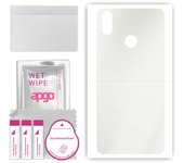apgo MATTE Protective Skin Sticker for the back compatible with Cubot J3 Pro, Wrap Film, Hydrogel Film, Flexible, Soft TPU with positioning layer easy
