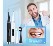 Blanqueamiento Dental eléctrico, escalador de cálculo Dental, placa, eliminación de manchas de café y sarro, cepillo de dientes sónico de alta frecuencia, limpiador de dientes negro