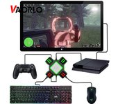 Convertidor de controlador de mando para teclado PS5, adaptador de ratón, Xbox One, emulador de interruptor, compatible con accesorios de mango de juego FPS