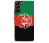 Coque Téléphone - Samsung - Galaxy S22 Ultra - Drapeau Afganistán - Souple - Multicolore