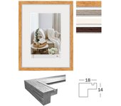 Marcos de fotos Hygge de madera MDF en diferentes tamaños y colores. 40x50 cm blanco
