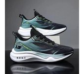Zapatos para correr para hombre, zapatillas deportivas transpirables para hombre, con cordones, cómodos zapatos casuales para caminar, calzado de entrenamiento atlético 39 negro